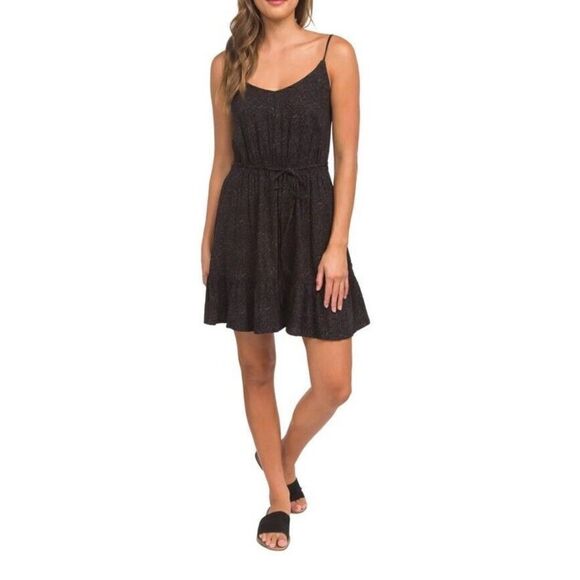 Hurley 3HKD0536 Black Caviar Womens Sz Small Claire Rib Tank Dress - Picture 11 of 12